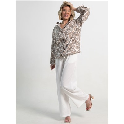 Пыльник Летний день (бело-коричневый) Б15152-8М