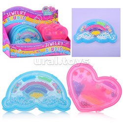 Набор создание украшений "Сердечко-радуга" в коробке
