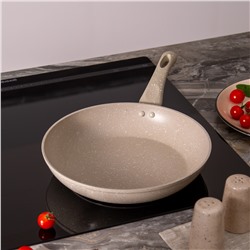 СКОВОРОДА AGNESS С АНТИПРИГАРНЫМ ПОКРЫТИЕМ "LATTE", 26Х5,2СМ