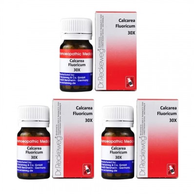 Набор Калькареа Флуорикум 30X (3 x 11 мл), Calcarea Fluoricum 30X Set, произв. Dr. Reckeweg & Co