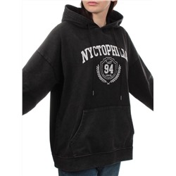 T312 BLACK Худи женское (90% хлопок, 10% полиэстер)