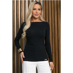 Блуза Грация (черная) Б13047-44М