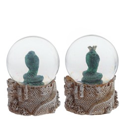 Фигурка декоративная в стекл шаре "Змея", D6.5 см, L6,5 W6,5 H9 см, 2в.