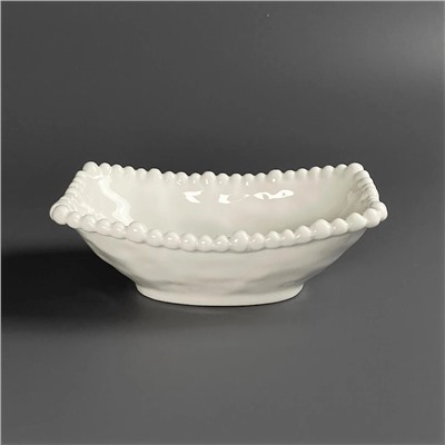 305-361 Прямоугольный салатник 18,5х12х6см МАРИНЕТ в под.уп.(х24)Фарфор