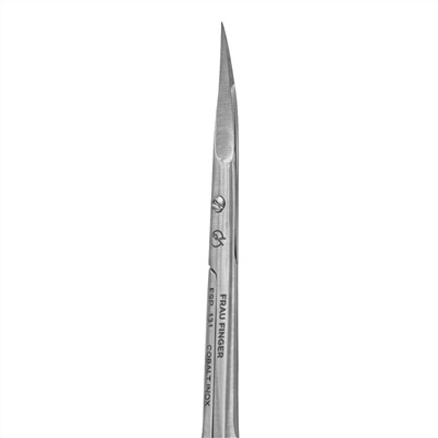 Frau Finger Ножницы маникюрные для кутикулы изогнутые / Professional FSP-131DP, матовые, ручная заточка, 10 см