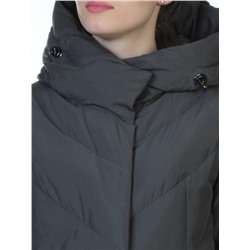 E-867 GRAY/GREEN Пальто теплое стеганое EVCANBADY