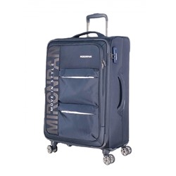 Чемодан ,комплект из 3-х , текстиль, 50124-2 Темно-синий