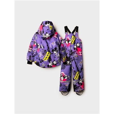 Комплект зимний для девочки: куртка, полукомбинезон