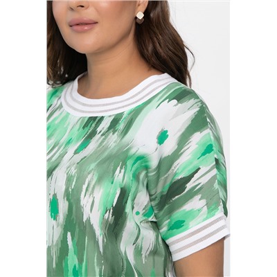 Блуза Лаванда (зеленая) Б13865-1М