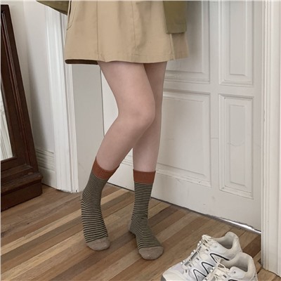 Brand goods, demi-season Japanese knee socks, mid-length