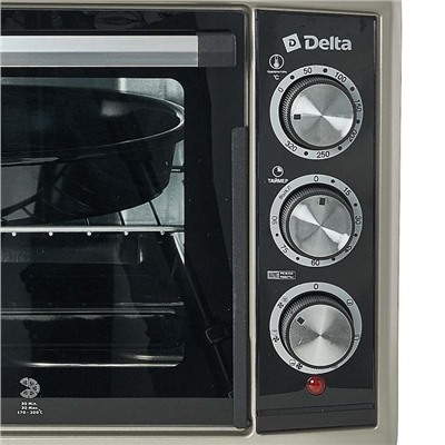 Духовка электрическая 1500 Вт 55 л, конвекция DELTA D-533 серая