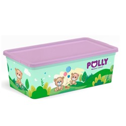 Коробка для хранения игрушек "POLLY" 34*19*12см. 5.5 л