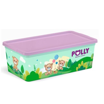 Коробка для хранения игрушек "POLLY" 34*19*12см. 5.5 л