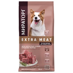 Сухой корм Extra Meat д/взр.соб.сред.пород старше 1года Black Angus с говяд.4,0кг