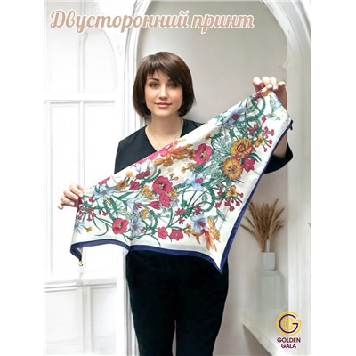 Платок на шею с украшением шелковый Арт 2530/16