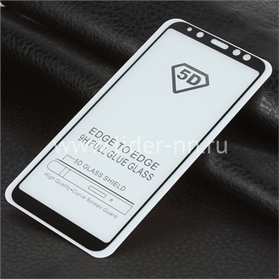 Защитное стекло на экран для Samsung Galaxy A6 2018 SM-A600F/DS 5-10D (ELTRONIC) черное