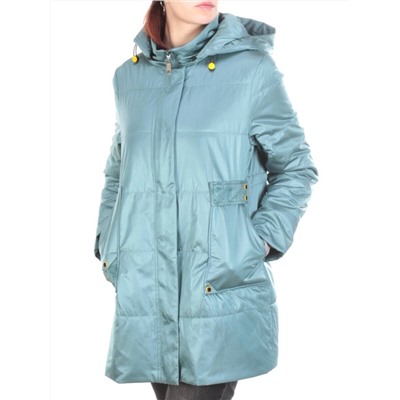22-309 GREY-GREEN Куртка демисезонная женская AKiDSEFRS (100 гр. синтепон)