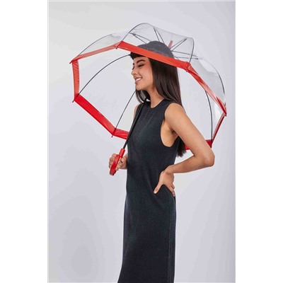 L041-025 Red (Красный) Зонт женский трость Fulton