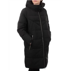 98720 BLACK Пальто зимнее женское (холлофайбер 150 гр.)