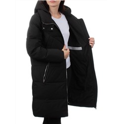 98720 BLACK Пальто зимнее женское (холлофайбер 150 гр.)