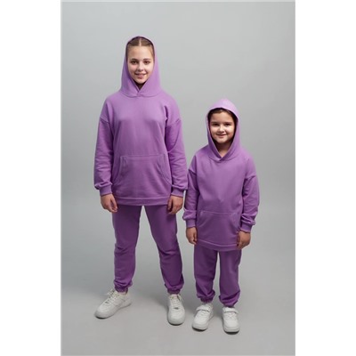Костюм для девочки оверсайз из футера трехнитки Happyfox