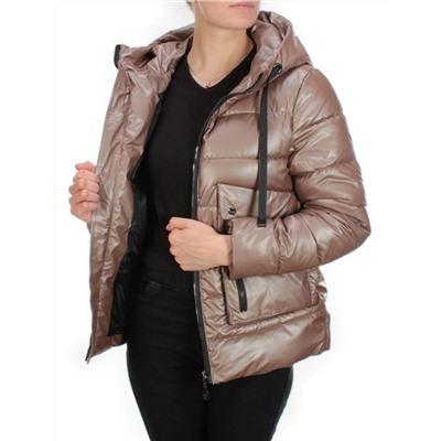 8063 BROWN Куртка демисезонная женская (130 гр. синтепон)