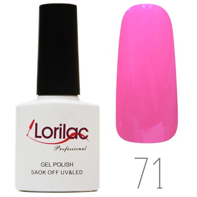 Гель лак Lorilac Professional № 71 10 ml