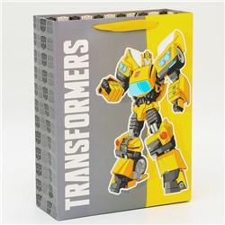 Пакет подарочный "Transformers", Трансформеры, 31х40х11,5 см
