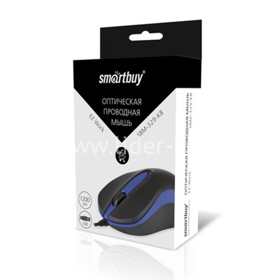 Мышь проводная Smartbuy ONE 329 (черный/синий)