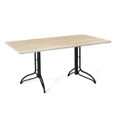 Стол SHT-TU20/TT 120/80 МДФ
                        черный муар / дуб сонома светлый