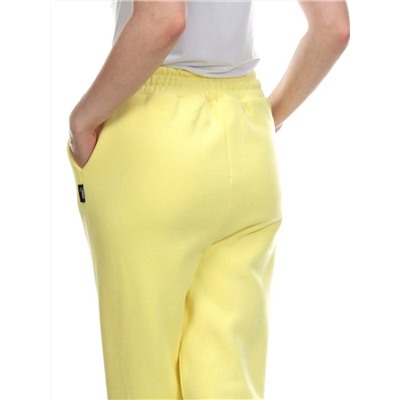 05 YELLOW Брюки спортивные женские на флисе (100% хлопок) 7986