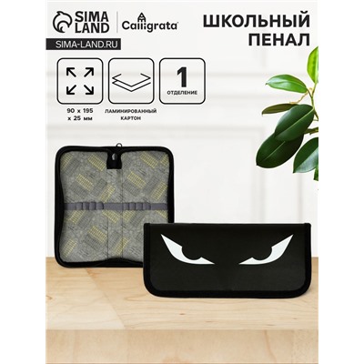 Пенал 1 секция, 90 х 195 х 25 мм, Calligrata Don't touch, ламинированный картон
