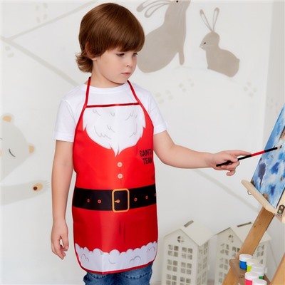 Фартук детский для творчества "Этель" "Santa", 49 х 39 см, 100% полиэстер