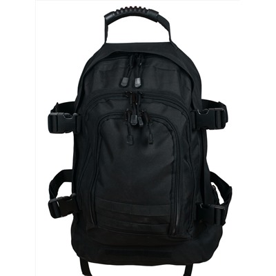 Трехдневный рейдовый рюкзак Expandable Backpack (40 литров, черный) - Удобные регулируемые лямки с вентилируемыми сетчатыми накладками. Форма лямок позволяет комфортно носить рюкзак, а также облегчает процесс одевания/снятия №248