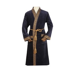 Халат Велюровый Мужской (XL) Şehzade Lacıvert Bay Xlarge Bornoz- EcoCotton