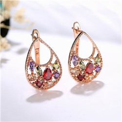 1G0012 Серьги с позолотой, 26х17х13мм