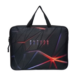 Папка с ручками текстильная А4, Stavia "Future" для бумаг, для офиса, 370 х 280 х 60 мм, черный