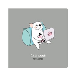Записная книжка 170*170 мм 40л. на скрепке MESHU "Chillbook", soft-touch ламинация, выборочный УФ-лак, блок без линовки, 80г/м2