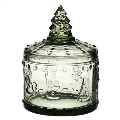 ЕМКОСТЬ ДЛЯ ХРАНЕНИЯ "ЩЕЛКУНЧИК" GREEN, 9*9*12,5 СМ