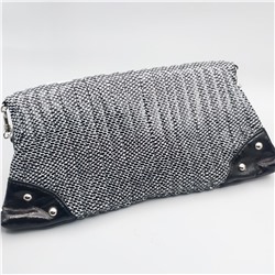 Sunflower Сумочка-клатч трансформер женский вечерний 053, лаковая кожа, черный