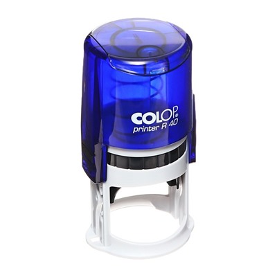 Оснастка для круглой печати автоматическая COLOP Printer R=40, диаметр 41.5 мм, с крышкой, корпус индиго