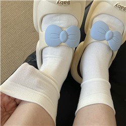 Cotton summer colored thin autumn knee socks for pregnant, mid-length
