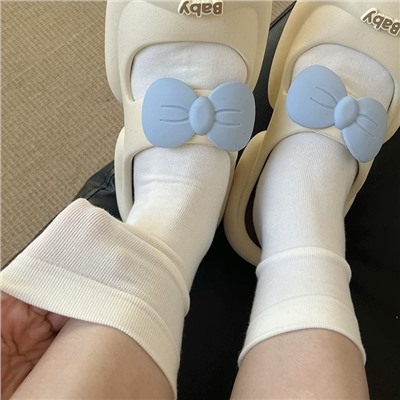 Cotton summer colored thin autumn knee socks for pregnant, mid-length