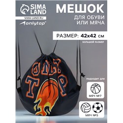 Мешок для обуви или баскетбольного мяча ONLYTOP, 42 х 42 см