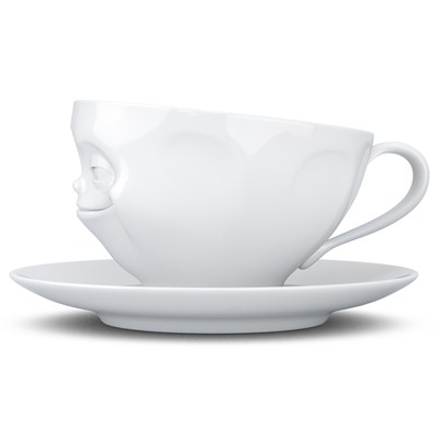 Чайная пара Grinning, 200 мл, белая