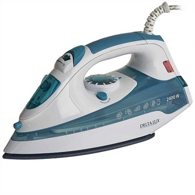 Утюг DELTA LUX DL-710 2400Вт белый с серо-голубым (10)  оптом