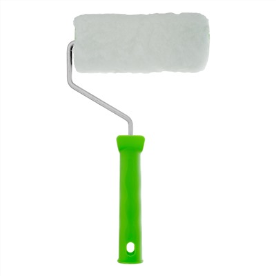 Валик "Искусственный мех" с ручкой, 150 мм, ворс 15 мм, D 48 мм, D ручки 6 мм, полиэстер Сибртех