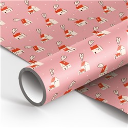 Бумага упаковочная 70*100см MESHU Favorite house 90г/м2 MS_46382/Россия