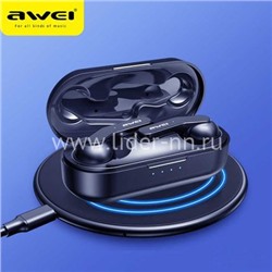 Bluetooth-гарнитура AWEI беcпроводная (T10C) черная