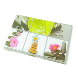 Доска разделочная SWEET Home № 42 стекло Цветы на камнях 20*30см (24) оптом